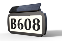 Lumière solaire LED murale pour numéro de maison et boîte aux lettres avec 3 CCT et angle réglable
