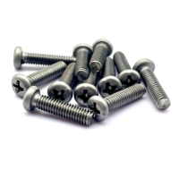 M1.4 M2 M3 M4 Jeu de vis à boulons en titane pur Ti Millimètre Machine Vis de meuble Attaches Phillips Quincaillerie à tête ronde