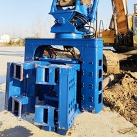 Marteau vibrant à poignée latérale haute fréquence KS40 marteau à pieu hydraulique monté sur pelle pour travaux de construction