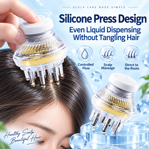Masajeador Eléctrico para el Cuero Cabelludo, Aplicador de Aceite, Peine Impermeable para el Cuidado del Cabello, Cepillo de Presión Suave, Herramienta de Masaje para el Cuero Cabelludo - Product Image 2