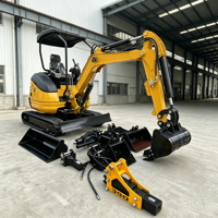 Mini-excavatrices hydrauliques haute performance, fabricant chinois, mini-excavatrice sur chenilles
