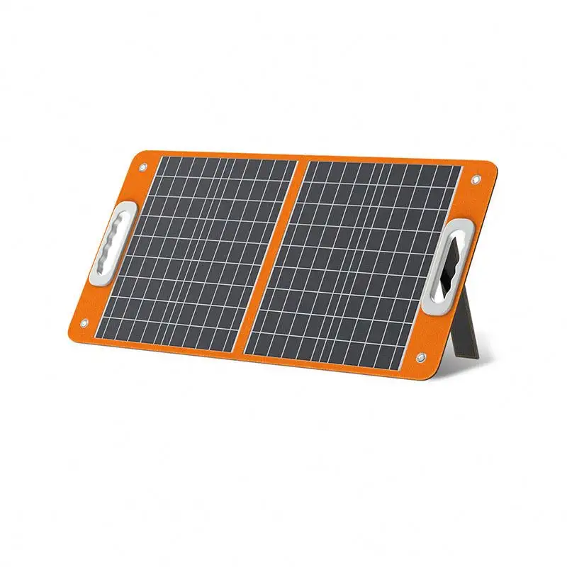 60W Zonnecel Waterdichte Draagbare Opvouwbare Opvouwbare Zonnepaneel Solar Pv Mobiele Telefoon Oplader Voor Camping Solar Opvouwbare Tas