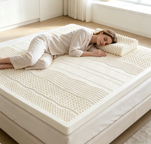 Natural Latex Orthopedic <strong>Mattress</strong> <strong>Single</strong>/Double Tatami-Style Soft <strong>Firm</strong> One-Piece Design 15cm Thick Bedroom Use - Product Image 1