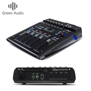 GAX-TQ10 mixer audio dj profesional, mixer audio dj profesional dengan prosesor efek DSP dan konsol digital dengan kontrol aplikasi di meja suara langsung