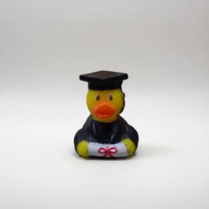 Duck Doctor en plastique personnalisé avec logo, 2 pouces, pour bébé, avec pompon, vente chaude saison de la remise des diplômes, en gros - Product Image 1