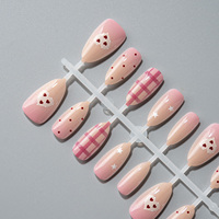 Nouvel ensemble de 30 faux ongles à presser en PMMA, forme amande, de luxe, écologiques et de haute qualité pour le nail art XR-03 - Collection 2026