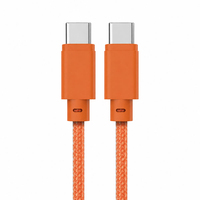 Câble USB C vers C 60W, tressé en nylon, cuivre pur, 20V 3A, synchronisation des données 480 Mbps, coque en PVC pour MacBook, téléphone, tablette