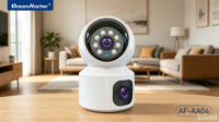 Caméra IP de sécurité domestique DREAMKACHER AF-AA04, DC 5V 2A, 2MP, WIFI, interphone audio bidirectionnel, zoom optique 10x-20x, prend en charge le cloud