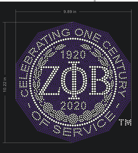 Zeta Phi-diamantes <span class=keywords><strong>de</strong></span> imitación personalizados, diseño <span class=keywords><strong>de</strong></span> talla grande, transferencia <span class=keywords><strong>de</strong></span> calor, para camisa y ropa - Product Image 5