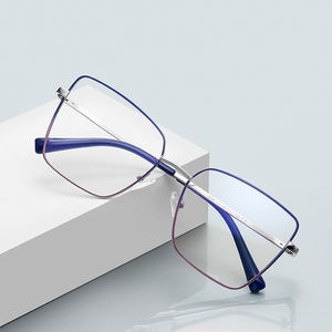 Lunettes Superhot Eyewear 38370, mode 2023, forme carrée rétro, papillon, métal, verres anti-lumière bleue - Product Image 6