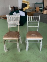 Chaise de banquet de mariage en métal de style Chiavari pour hôtel de luxe, salle de mariage, salle de banquet à thème de style européen