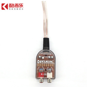 Convertidor de Impedancia Kuerl K-103A, Adaptador de Señal de Audio, Conexión RCA, Actualización de Audio para Automóvil - Product Image 1
