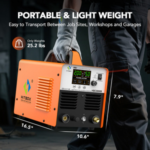 Coupe-<span class=keywords><strong>plasma</strong></span> numérique HITBOX HBC-8000II <span class=keywords><strong>50</strong></span> ampères : double tension (110 V/220 V) avec compresseur d'air intégré - Product Image 6
