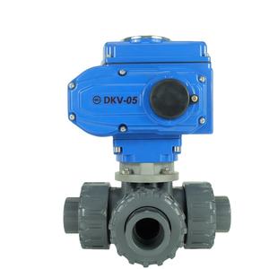 Válvula de bola eléctrica de <span class=keywords><strong>PVC</strong></span> de <span class=keywords><strong>3</strong></span> vías DKV, Puerto T de 220V, Puerto L, válvula de bola eléctrica de plástico de <span class=keywords><strong>3</strong></span> vías, válvula de bola <span class=keywords><strong>motorizada</strong></span> de <span class=keywords><strong>PVC</strong></span> de <span class=keywords><strong>3</strong></span> vías - Product Image 1