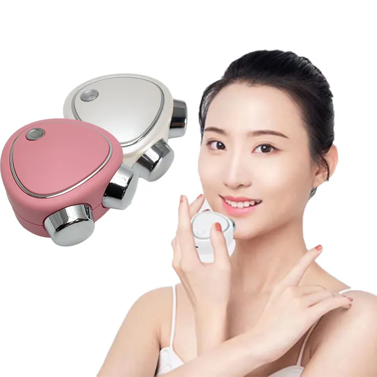 Professionale portatile massaggiatore viso rullo microcorrente pelle dispositivo di serraggio e tonificazione del viso per gli occhi