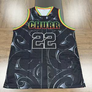 FQ Vente en gros Maillot de basketball personnalisé polynésien maori samoan, grande taille, imprimé par sublimation sur polyester, pour équipes sportives - Product Image 2