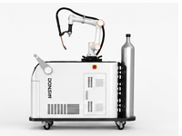 Robot cobot de soudage DONSIN, bras robotique à six axes avec alimentation en fil, contrôlé par PLC, performance de soudage laser stable, garantie de 3 ans
