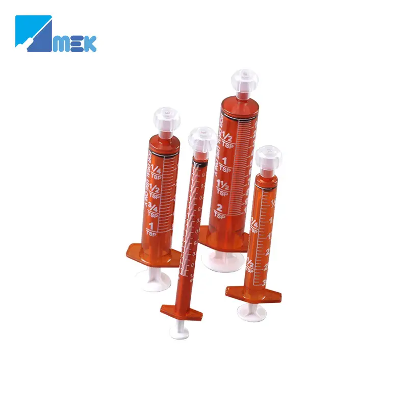 Tek kullanımlık ışık geçirmez amber oral şırınga 1ml 3ml 5 ml 10ml 20ml CE ISO 510 ile K sertifikası