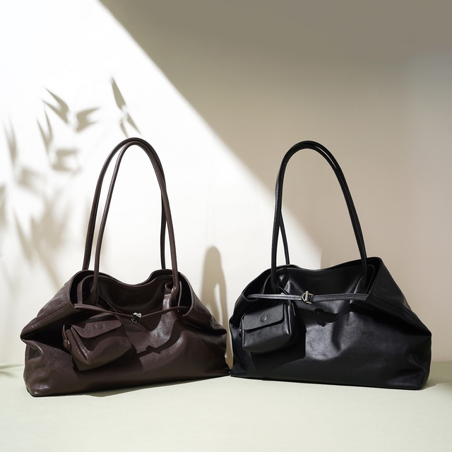 Women's Fashion Handbags Full Grain Women's Genuine Leather Tote Shoulder Purse Large Capacity Handbag Crossbody Bag