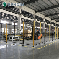 Pagar Pengaman Otomatisasi Industri dari Jaring Baja Karbon Rendah untuk Robot Penanganan Material dengan Perakitan Cepat dan Zoning Fleksibel