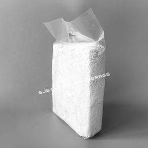 Chiffons de nettoyage industriels en coton blanc, chiffons de t-shirts de couleurs variées, chiffons 100% coton pour le nettoyage - Product Image 1