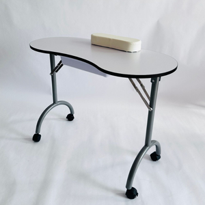 <span class=keywords><strong>Table</strong></span> de <span class=keywords><strong>manucure</strong></span> pliable portable en fer, moderne, économique, écologique et durable, pour salon de beauté et spa, avec ventilateur - Product Image 6