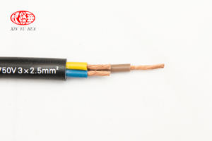 Câble d'alimentation flexible H05VV-F gainé de PVC à 3 noyaux <span class=keywords><strong>2</strong></span>.<span class=keywords><strong>5mm2</strong></span> RVV fils électriques solides conducteurs pour le câblage de la maison - Product Image 3