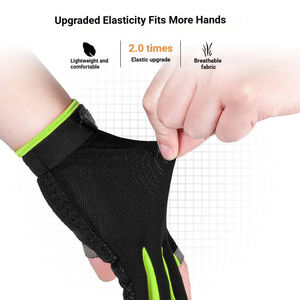 Kaixi ถุงมือกีฬาแบบไม่มีนิ้วมีโลโก้ที่กำหนดเองฝ่ามือกันลื่นหน้าจอสัมผัสการตรวจจับเข็มสำหรับการฝึกฟิตเนสตกปลา - Product Image 5