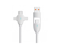 Kabel USB tipe-c TPE 5A 4-in-1, pengisian cepat untuk ponsel & Bank daya baru modis untuk Android
