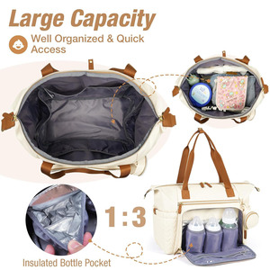 Borsa impermeabile per pannolini di grandi dimensioni borsa da <span class=keywords><strong>ospedale</strong></span> per parto, - Product Image 4