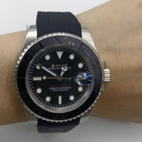 Reloj de Acero con Movimiento NH35 Vintage Personalizado SEILOCE, Reloj Mecánico Automático Completo a Prueba de Agua para Hombre