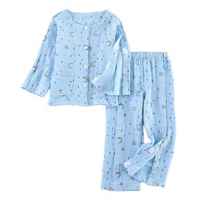 Bambino facile da indossare togliere l'uniforme ospedaliera chirurgia della frattura del paziente brucia la cerniera per la cura degli anziani a letto su tuta, maglia di cotone - Product Image 1
