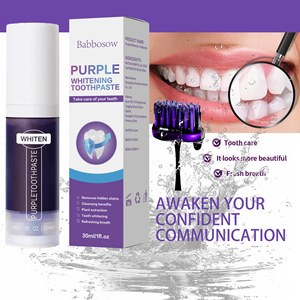 Purple Mint <b>Flavor</b> <b>Toothpaste</b> Fully English for Foreign Trade Tooth Stains Bad Breath Whitening - Product Image 6