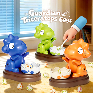 AJB Plástico Nuevo Juego de Mesa Divertido para la Familia, Juego de Mesa de Dinosaurios con Pinzas, Juego de Mesa de Batalla de Trucos para Niños - Product Image 1
