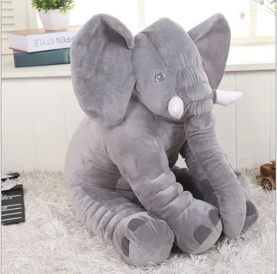 Nuevo producto 2023 popular animales de dibujos animados de peluche de alta calidad bebé apaciguar elefante juguete suave
