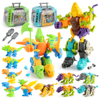 Ensemble de jouets de dinosaure à assembler soi-même, jouet de modèle de dinosaure de transformation 5 en 1 pour enfants, jouet de Construction de tige