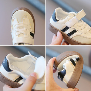 Zapatillas Deportivas Alemanas para Niños Primavera-Otoño 2026, Zapatillas Blancas Casuales para Niños y Niñas, Zapatos de Suela Suave Estilo Retro Clásico para Niños Pequeños - Product Image 4