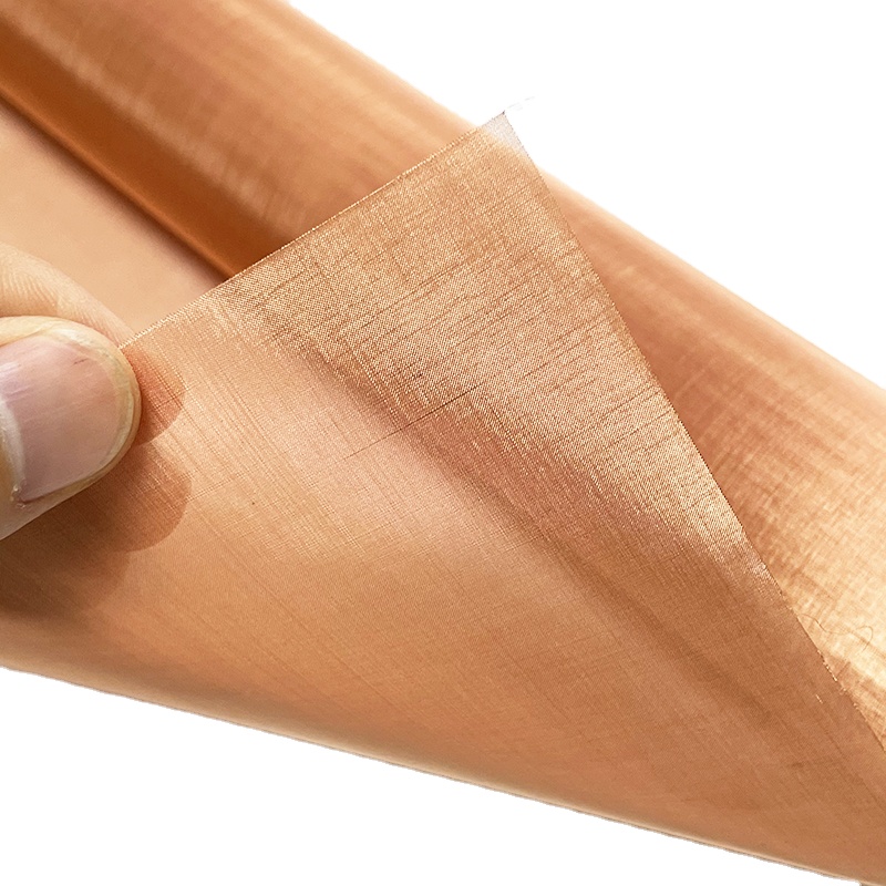 Сетчатая ткань из чистой меди для Faraday Cage EMF RF, экранирование, декорирование фасада, разделение пространства, фильтр