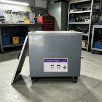 Machine de nettoyage ultrasonique industrielle haute puissance 40L 600W avec réservoir à roulettes et drainage pour atelier, pièces automobiles, dégraissage de moules PCB