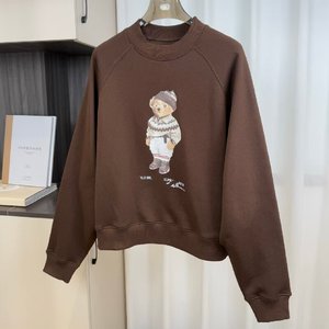 <span class=keywords><strong>Pull</strong></span> en coton rétro pour femmes, nouveau <span class=keywords><strong>pull</strong></span> en maille pour adultes, imprimé petit ours en <span class=keywords><strong>polaire</strong></span>, style décontracté quotidien, vêtements pour femmes - Product Image 4