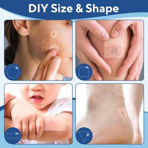 Perban besar berperekat tahan air DIY fleksibel plester hidrokoloid penyerap Ultra pita CE bersertifikat rak 3 tahun luka tahan air - Product Image 6