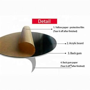 DIY Wall <b>Poster</b> Picture <b>Frame</b> Home Bedroom Wall Stick Multi-Pieces Rose Flower Pattern 3D Acrylic Decoration Wall Sticker - Product Image 6