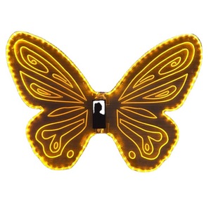Ailes de papillon lumineuses à LED pour adultes et enfants, accessoire photo, accessoire de costume pour fête d'anniversaire, effet pailleté - Product Image 5