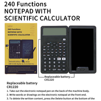 Calculatrice numérique multifonctionnelle pour école de commerce avec tablette d'écriture LCD 5 pouces