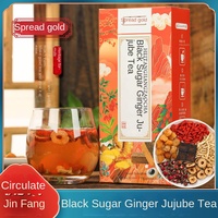 Thé aux fleurs et aux herbes pour soulager les menstruations, avec gingembre, jujube et fleurs de rose, thé santé stimulant l'énergie, en sachets dans une boîte