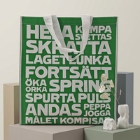 Sacs fourre-tout écologiques personnalisés en tissu non tissé, réutilisables, laminés, taille moyenne, avec bandoulière et longues poignées