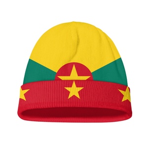 Casquettes Splendid Hats Red Star Always Goes Grenada en polaire microfibre, unisexe, lavées, effet éclairé, chaudes pour l'hiver et la plage, à la demande - Product Image 1