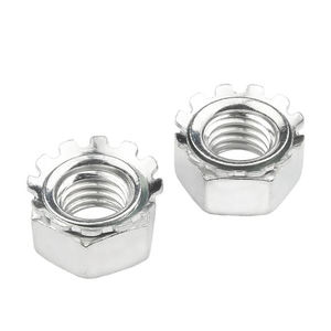 صفيحة M5 M10 من الدرجة الأولى ، صفيحة من الصلب الكربوني المجلفن ، صمولة قفل Kep من الزنك الأبيض - Product Image 5