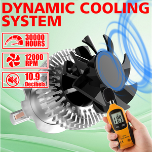 Bombilla LED T100 H4 H13 9004 9007 17000LM 170W 3570 12 chips IP68 de Alta Velocidad con Ventilador, Tres Tubos de Cobre, Controlador Externo Canbus para Automóvil - Product Image 6