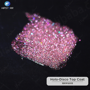 Esmalte de Uñas con Brillo Disco Flash de Marca Privada HipSterr, Capa Superior Brillante con Efecto Reflectante, Sin Necesidad de Limpiar, en Botella - Product Image 2